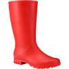 imageAsgard Womens Tall Rain Boots Waterproof Knee High Rainboots Rubber Garden BootsMatte Red