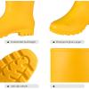 imageAsgard Womens Tall Rain Boots Waterproof Knee High Rainboots Rubber Garden BootsMatte Yellow
