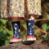 imagelandchief Toddler Rain Boots Kids Rain Boots Waterproof Rubber Boots for Girls and Boys with Fun Patterns and EasyOn HandlesBlue Rocket