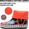 imagelandchief Toddler Rain Boots Kids Rain Boots Waterproof Rubber Boots for Girls and Boys with Fun Patterns and EasyOn HandlesBlue Rocket