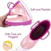 imagelandchief Toddler Rain Boots Kids Rain Boots Waterproof Rubber Boots for Girls and Boys with Fun Patterns and EasyOn HandlesUnicorns