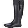 imageAsgard Packable Tall Rain Boots for Women Waterproof Rubber Garden Boots Ultra Lightweight Flat Mud Boots NOT FOR WIDE CALFBlack