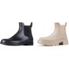 imageAsgard Womens Set of 2 Pairs  Ankle Rain Boots Size 85 Black  Platform Ankle Rain Boots Size 885 Nude