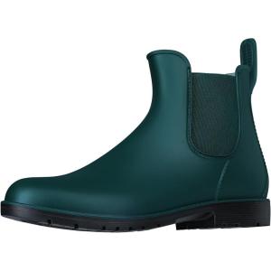 imageAsgard Womens Ankle Rain Boots Waterproof Chelsea BootsGreen