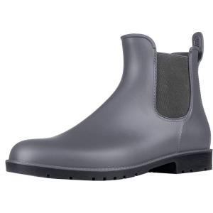 imageAsgard Womens Ankle Rain Boots Waterproof Chelsea BootsGrey