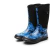 imageWTW Mid Calf Rain Boots for Women  Waterproof Insulated Neoprene Mud Boots Outdoor Hunting Garden BootsBlue