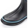 imageWTW Mid Calf Rain Boots for Women  Waterproof Insulated Neoprene Mud Boots Outdoor Hunting Garden BootsBlue Plaid