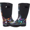 imageWTW Mid Calf Rain Boots for Women  Waterproof Insulated Neoprene Mud Boots Outdoor Hunting Garden BootsFlower