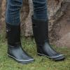 imageWTW Mid Calf Rain Boots for Women  Waterproof Insulated Neoprene Mud Boots Outdoor Hunting Garden BootsMystical Black