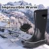 imageWTW Mid Calf Rain Boots for Women  Waterproof Insulated Neoprene Mud Boots Outdoor Hunting Garden BootsMystical Black