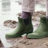 imagelandchief Rain Boots for Women Waterproof Ladies Tall Knee High Rubber bootsComfort Garden Boots AntiSlip Mid Heel Women Rain Shoes OutdoorDeep Green