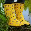 imagelandchief Rain Boots for Women Waterproof Ladies Tall Knee High Rubber bootsComfort Garden Boots AntiSlip Mid Heel Women Rain Shoes OutdoorPup Parade