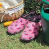 imagelandchief Womens Garden Shoes Waterproof Garden Clogs for Women Comfortable Slipon Shoes with Cushioned Insole NonSlip Work Shoes for Women Outdoor Gardening and YardPink Beetroot