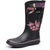 imageWTW Mid Calf Rain Boots for Women  Waterproof Insulated Neoprene Mud Boots Outdoor Hunting Garden BootsMorning Glory