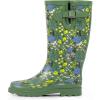 imagelandchief Rain Boots for Women Waterproof Ladies Tall Knee High Rubber bootsComfort Garden Boots AntiSlip Mid Heel Women Rain Shoes OutdoorGreen