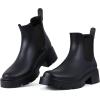 imageAsgard Womens Set of 2 Pairs  Ankle Rain Boots Size 85 Black  Platform Ankle Rain Boots Size 885 Black