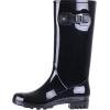 imageAsgard Womens Tall Rain Boots Knee High Waterproof Rainboots Rubber Garden BootsBuckle Glossy Black