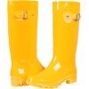 imageAsgard Womens Tall Rain Boots Knee High Waterproof Rainboots Rubber Garden BootsBuckle Glossy Yellow