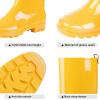imageAsgard Womens Tall Rain Boots Knee High Waterproof Rainboots Rubber Garden BootsGlossy Yellow
