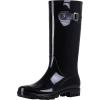 imageAsgard Womens Tall Rain Boots Knee High Waterproof Rainboots Rubber Garden BootsBuckle Glossy Black