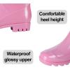 imageAsgard Womens Tall Rain Boots Knee High Waterproof Rainboots Rubber Garden BootsPink