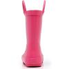 imageWTW Toddler and Kids Rain Boots with EasyOn Handles UnisexChild Waterproof Rubber Rain Boots in Fun Patterns for Girls and Boys ToddlerLittle KidBig KidBubblegum Pink