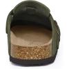 imageAsgard Genuine Suede Clogs for Women Men Leather Mules Arch Support Potato Shoes with Comfort Cork FootbedGreen