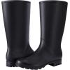 imageAsgard Womens Tall Rain Boots Knee High Waterproof Rainboots Rubber Garden BootsMatte Black
