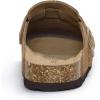 imageAsgard Genuine Suede Clogs for Women Men Leather Mules Arch Support Potato Shoes with Comfort Cork FootbedBrown