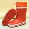 imageWTW Fleece Lined Todder Kids Rubber Rain Boots  Waterproof Warm Winter Outdoor Shoes for Girls Boys Adjustable Drawstring NonSlip for Hiking and AdventuresTangerine