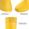 imageAsgard Packable Tall Rain Boots for Women Waterproof Rubber Garden Boots Ultra Lightweight Flat Mud Boots NOT FOR WIDE CALFYellow