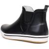 imageWTW Womens Rain Boots Deck Boots for Men  Lightweight Waterproof Rubber Fishing Rain Shoes with High Traction for Gardening CampingBlack