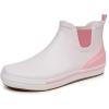 imageWTW Womens Rain Boots Deck Boots for Men  Lightweight Waterproof Rubber Fishing Rain Shoes with High Traction for Gardening CampingPink