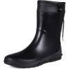 imageAsgard Womens Mid Calf Rain Boots Collar Gardening Boots Ultra Lightweight Portable Garden ShoesBlack  98 Shaft
