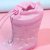 image:imageWTW Fleece Lined Todder Kids Rubber Rain Boots  Waterproof Warm Winter Outdoor Shoes for Girls Boys Adjustable Drawstring NonSlip for Hiking and AdventuresRainbow Pink