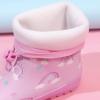 image:imageWTW Fleece Lined Todder Kids Rubber Rain Boots  Waterproof Warm Winter Outdoor Shoes for Girls Boys Adjustable Drawstring NonSlip for Hiking and AdventuresRainbow Pink