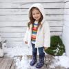image:imageWTW Fleece Lined Todder Kids Rubber Rain Boots  Waterproof Warm Winter Outdoor Shoes for Girls Boys Adjustable Drawstring NonSlip for Hiking and AdventuresMagic Navy