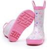 image:imageWTW Toddler and Kids Rain Boots with EasyOn Handles UnisexChild Waterproof Rubber Rain Boots in Fun Patterns for Girls and Boys ToddlerLittle KidBig KidConfetti Hearts